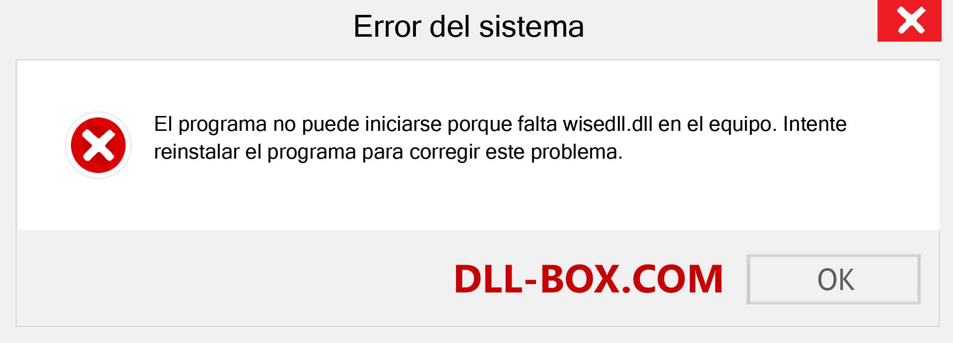 ¿Falta el archivo wisedll.dll ?. Descargar para Windows 7, 8, 10 - Corregir wisedll dll Missing Error en Windows, fotos, imágenes